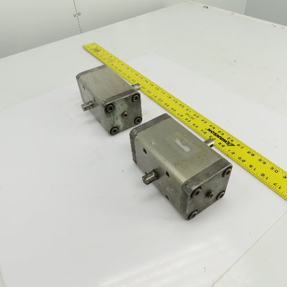 SMC CRA 63-90 Rotary Actuator 17mm Round x 13mm Square Shaft Lot Of 2