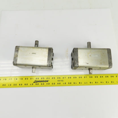 SMC CRA 63-90 Rotary Actuator 17mm Round x 13mm Square Shaft Lot Of 2