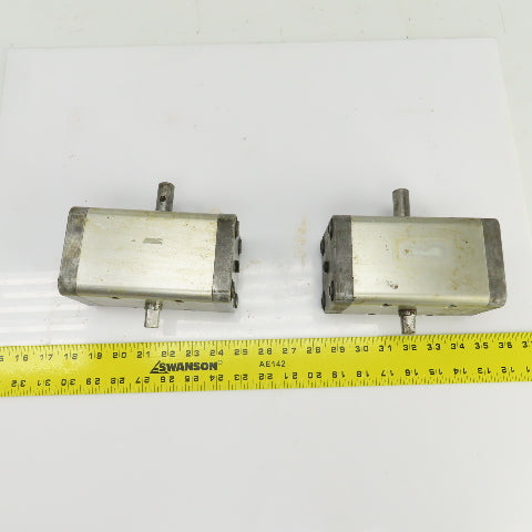 SMC CRA 63-90 Rotary Actuator 17mm Round x 13mm Square Shaft Lot Of 2
