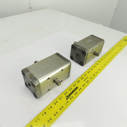 SMC CRA 63-90 Rotary Actuator 17mm Round x 13mm Square Shaft Lot Of 2