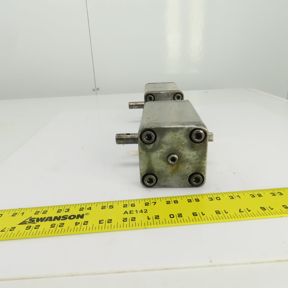SMC CRA 63-90 Rotary Actuator 17mm Round x 13mm Square Shaft Lot Of 2