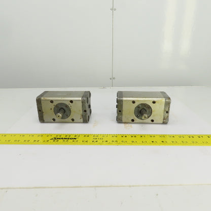 SMC CRA 63-90 Rotary Actuator 17mm Round x 13mm Square Shaft Lot Of 2