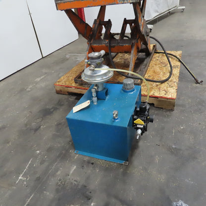 Super Lift Air Driven Over Oil Scissor Lift Table 10"-32" Lift Needs Controls
