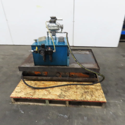 Super Lift Air Driven Over Oil Scissor Lift Table 10"-32" Lift Needs Controls