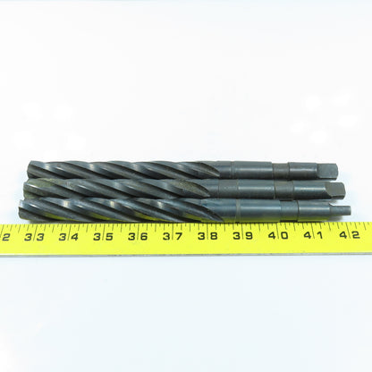 23/32" Spiral 4 Flute Hand Reamer Morse Taper Shank #2MT Lot of 3