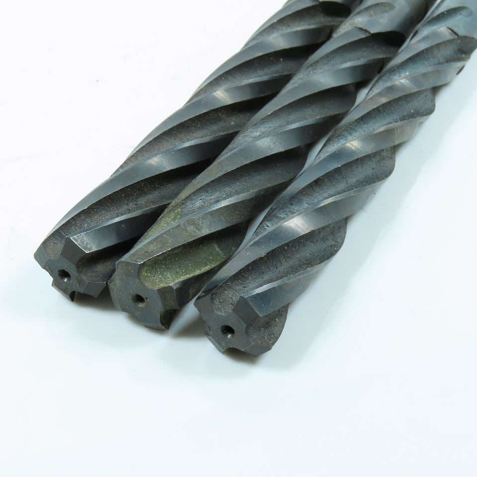 23/32" Spiral 4 Flute Hand Reamer Morse Taper Shank #2MT Lot of 3