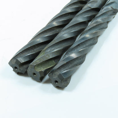 23/32" Spiral 4 Flute Hand Reamer Morse Taper Shank #2MT Lot of 3