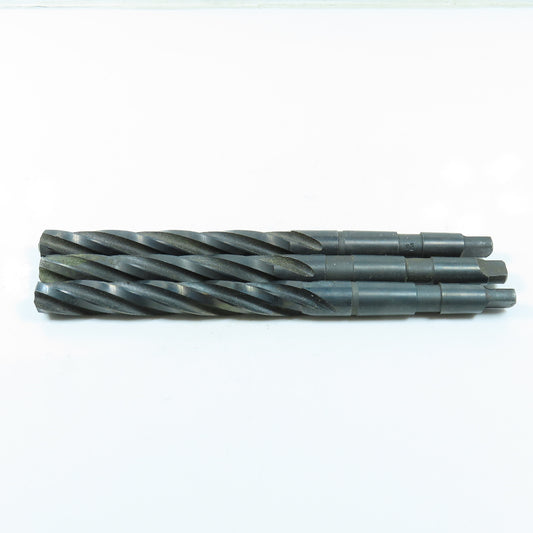 23/32" Spiral 4 Flute Hand Reamer Morse Taper Shank #2MT Lot of 3