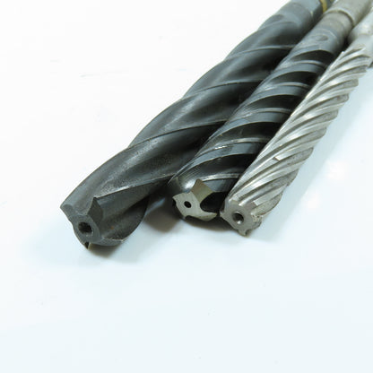 1/2", 5/8", 47/64" Spiral Flute Hand Reamer Morse Taper Shank #2MT Lot of 3