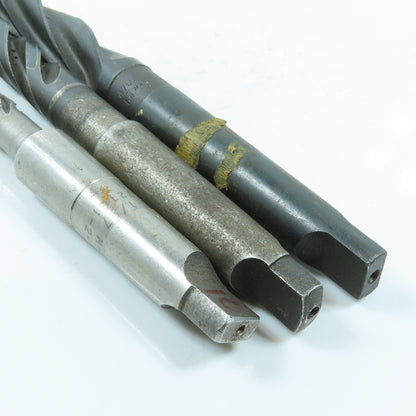 1/2", 5/8", 47/64" Spiral Flute Hand Reamer Morse Taper Shank #2MT Lot of 3