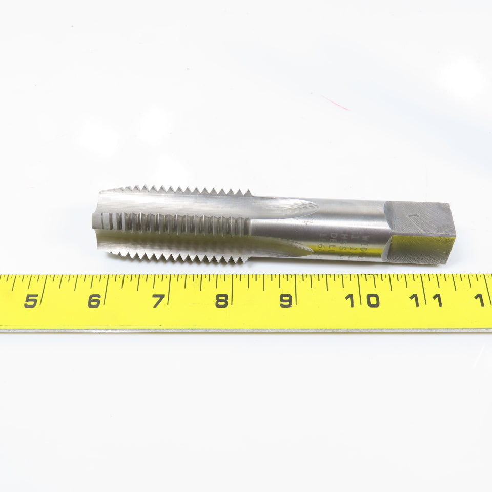 Widell 1-1/4"-7 HSS 4 Flute Plug Tap 5-3/4" OAL 3/4" Shank DBLD 1860-5 Lot Of 2