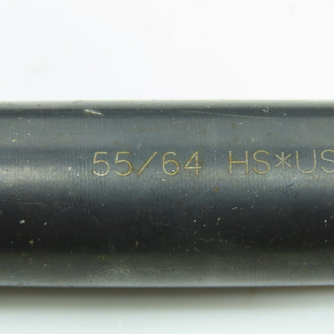 55/64", 15/16", 63/64" High Speed Steel Twist Drill Bit Lot of 3