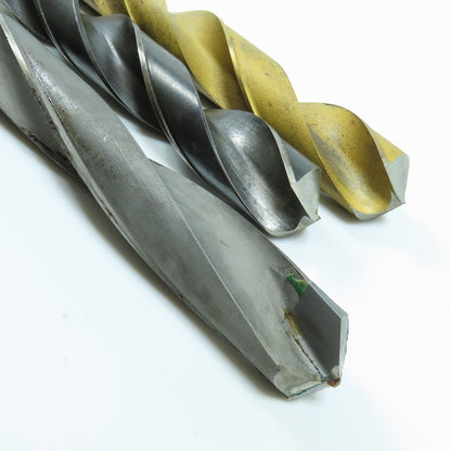 29/32", 15/16" High Speed Steel Twist Drill Bit Lot of 3