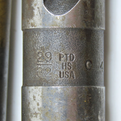 29/32", 15/16" High Speed Steel Twist Drill Bit Lot of 3