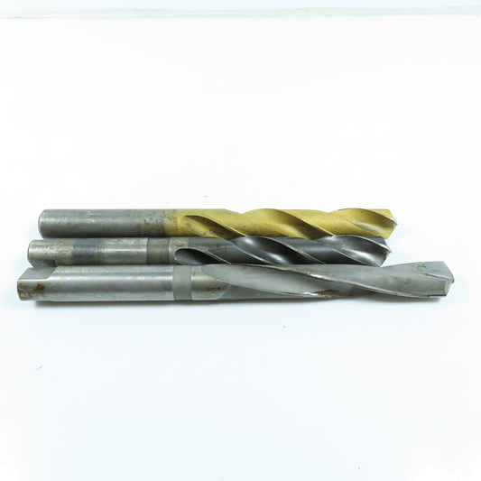 29/32", 15/16" High Speed Steel Twist Drill Bit Lot of 3