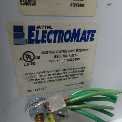 Rittal A-2273 30"x30"x10" Free Standing Electrical Enclosure 30A Disconnect