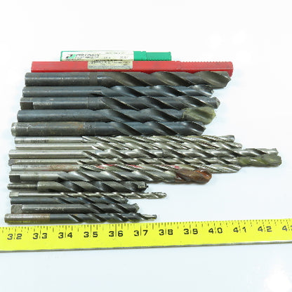 Misc. 7/16", 27/64" High Speed Steel Twist Drill Bit Lot of 18