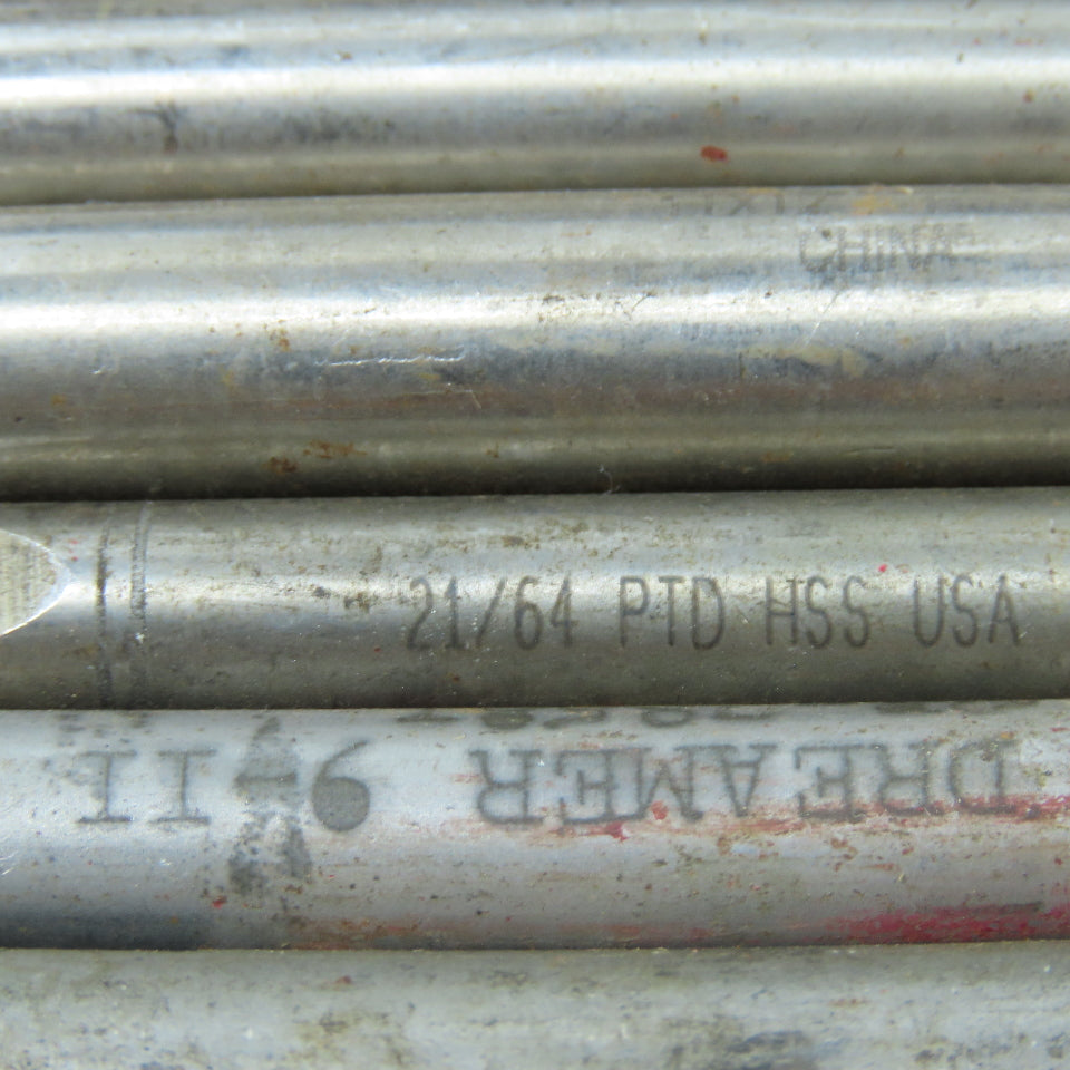 Misc. 7/16", 27/64" High Speed Steel Twist Drill Bit Lot of 18