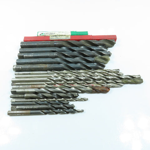 Misc. 7/16", 27/64" High Speed Steel Twist Drill Bit Lot of 18