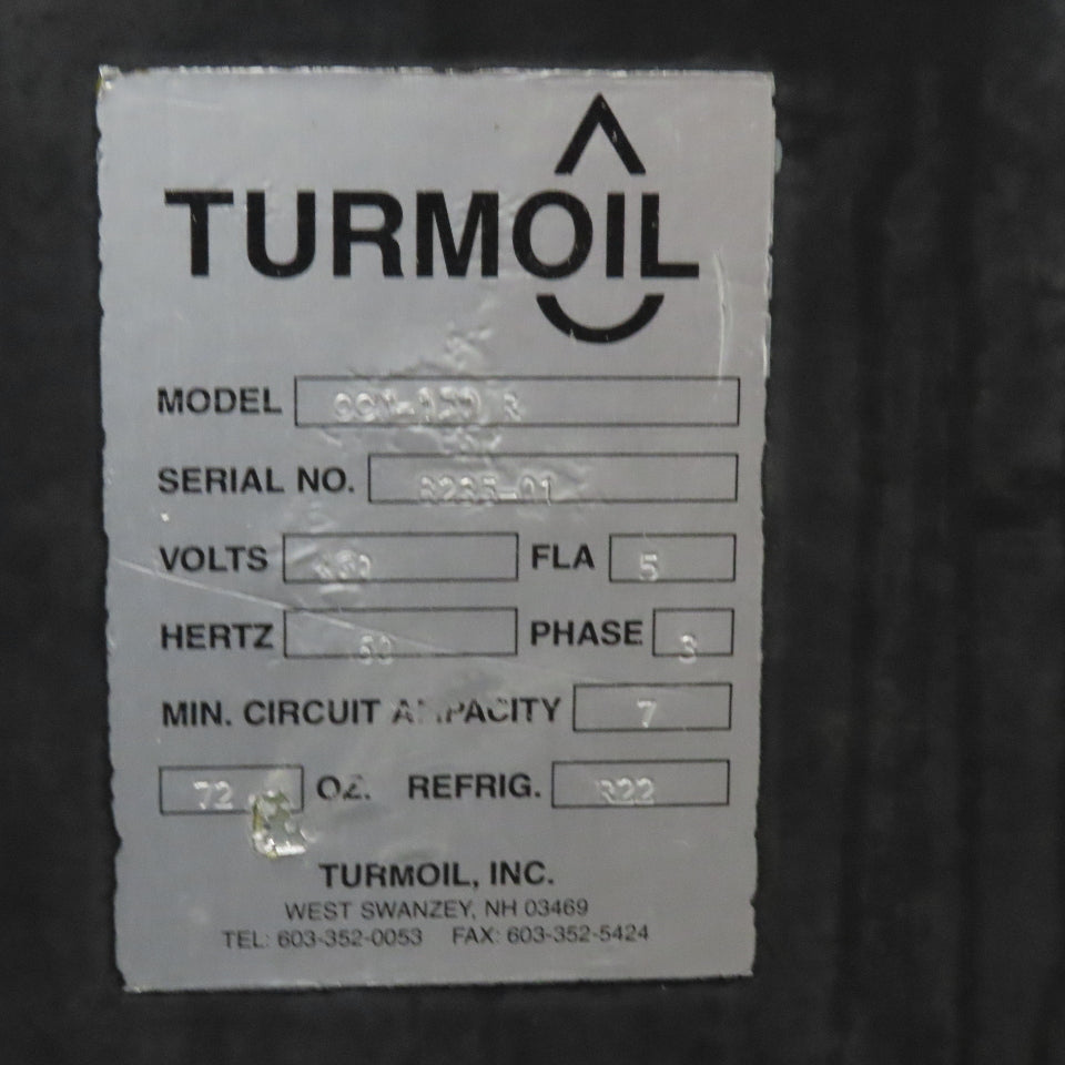 Turmoil OCN-150 R Refrigerated Closed Loop Oil Chiller 460V 3Ph