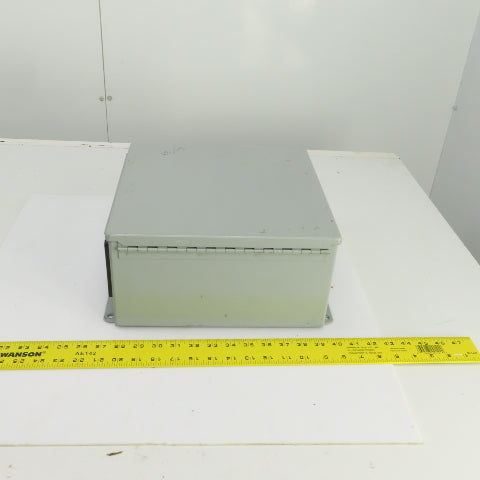 Hoffman A-1212CH 12" x 12" x 6" Wall Mount Electrical Enclosure W/Backplate