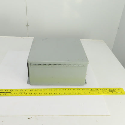 Hoffman A-1212CH 12" x 12" x 6" Wall Mount Electrical Enclosure W/Backplate