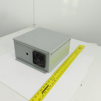 Hoffman A-1212CH 12" x 12" x 6" Wall Mount Electrical Enclosure W/Backplate