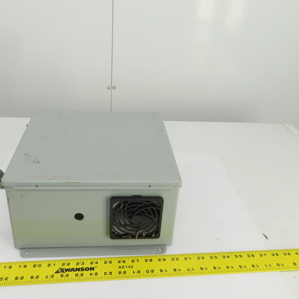 Hoffman A-1212CH 12" x 12" x 6" Wall Mount Electrical Enclosure W/Backplate