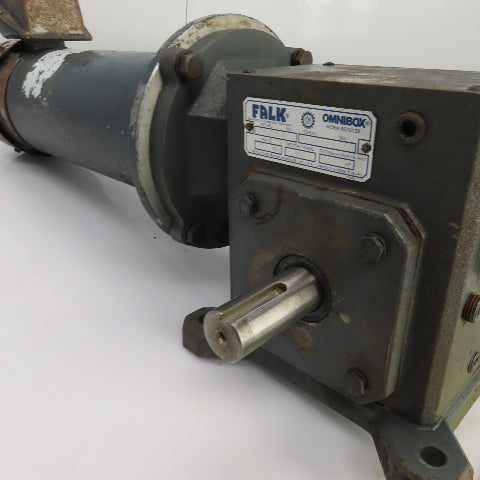 Falk 206WBM1A Omnibox 15:1 Ratio Worm Gear Reducer 180VDC 115RPM Out 5.35A