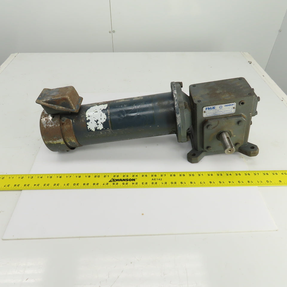Falk 206WBM1A Omnibox 15:1 Ratio Worm Gear Reducer 180VDC 115RPM Out 5.35A
