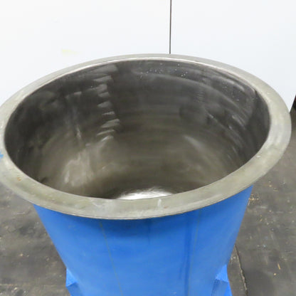 150 Gal 33" x 40" Open Top Stainless Steel Holding Storing Receiving Vessel
