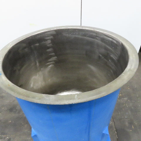 150 Gal 33" x 40" Open Top Stainless Steel Holding Storing Receiving Vessel
