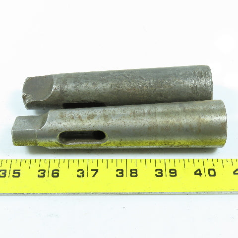 Morse Taper MT3 to MT4 Shank Sleeve Adapter Lot of 2