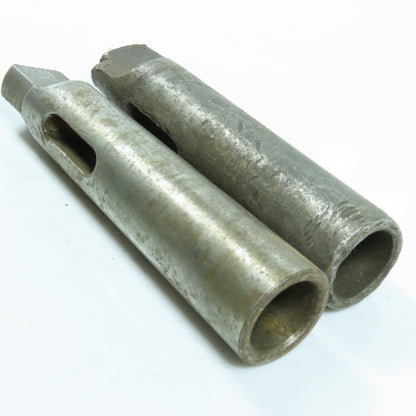 Morse Taper MT3 to MT4 Shank Sleeve Adapter Lot of 2