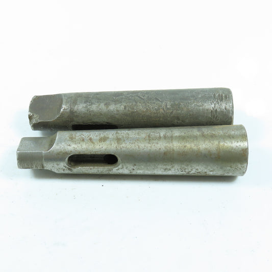 Morse Taper MT3 to MT4 Shank Sleeve Adapter Lot of 2