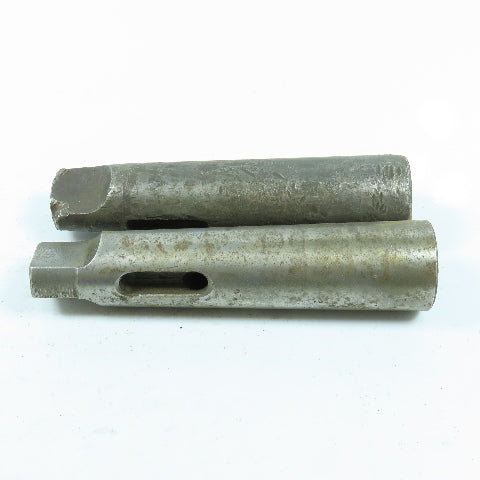 Morse Taper MT3 to MT4 Shank Sleeve Adapter Lot of 2