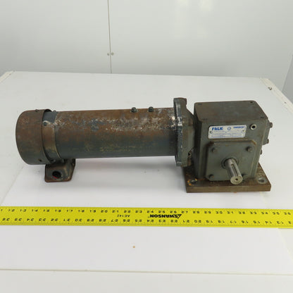 Falk 206WBM1A Omnibox 50:1 Ratio Worm Gear Reducer 0.57HP 180VDC 34.5RPM Output