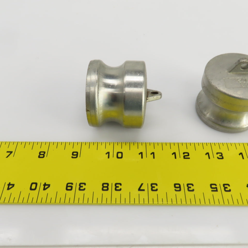 150DP 316 Stainless Steel Cam Lock Dust Plug for Quick Acting Coupler Lot Of 2
