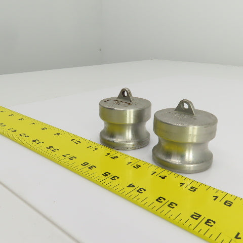 150DP 316 Stainless Steel Cam Lock Dust Plug for Quick Acting Coupler Lot Of 2