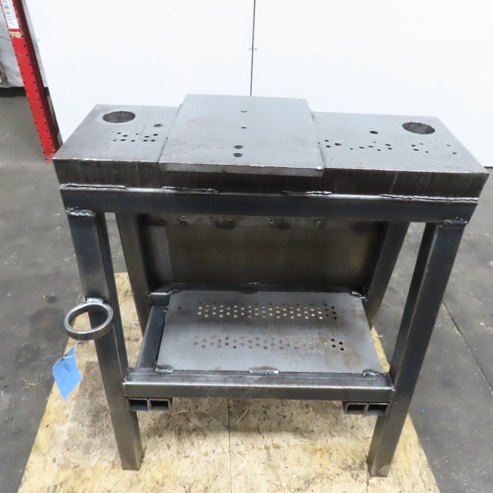28" x 9-1/2" x 2" Thick Heavy Steel Arbor Punch Press Tooling Stand Fixture