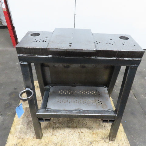 28" x 9-1/2" x 2" Thick Heavy Steel Arbor Punch Press Tooling Stand Fixture