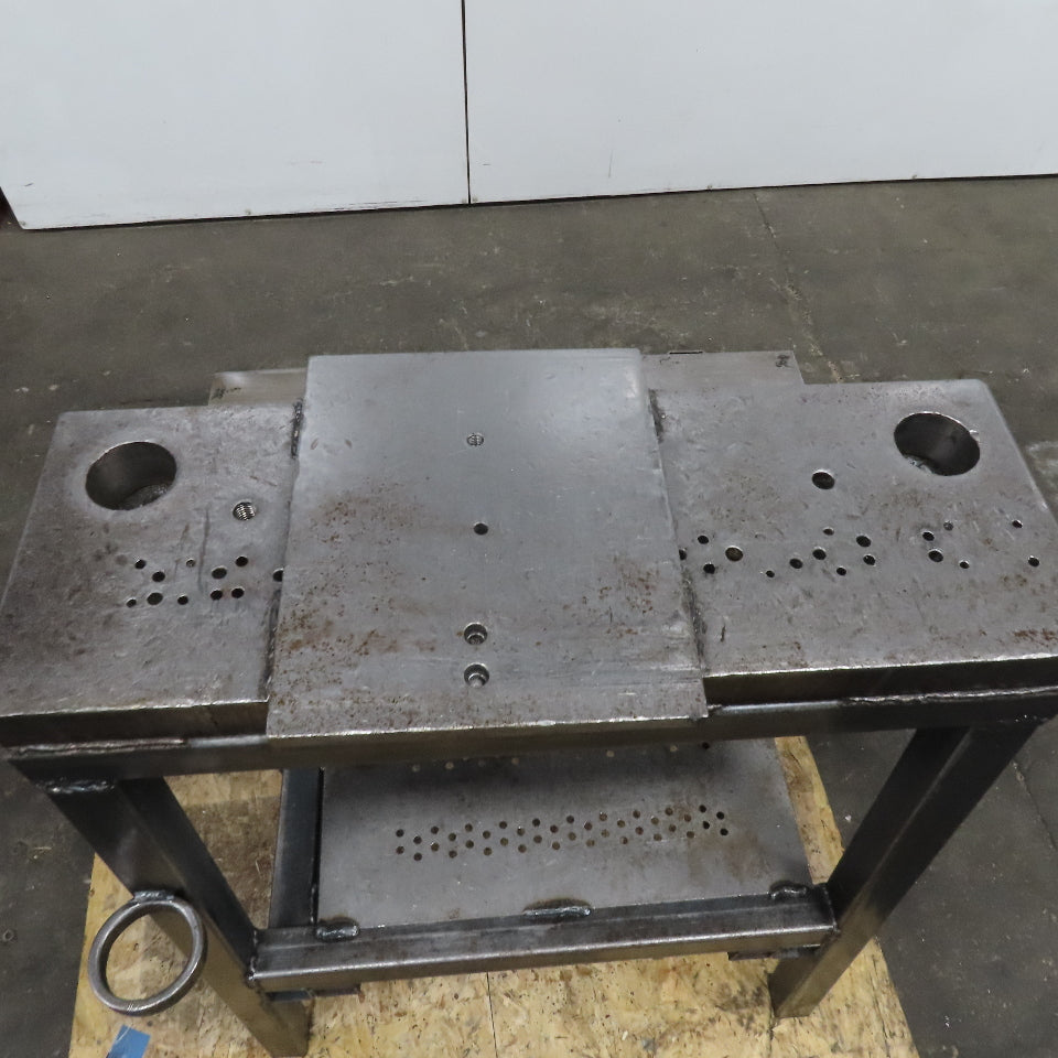 28" x 9-1/2" x 2" Thick Heavy Steel Arbor Punch Press Tooling Stand Fixture