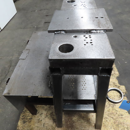 28" x 9-1/2" x 2" Thick Heavy Steel Arbor Punch Press Tooling Stand Fixture