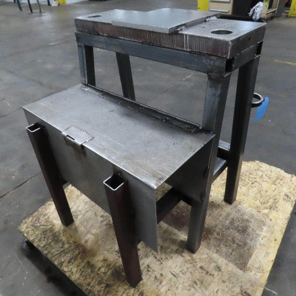 28" x 9-1/2" x 2" Thick Heavy Steel Arbor Punch Press Tooling Stand Fixture
