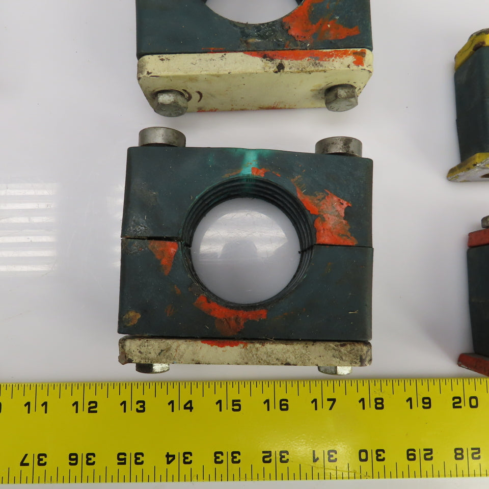 Vibration Beta Pipe Clamps 2-1/4",1-7/8", 1-1/4" Mixed Lot Of 8