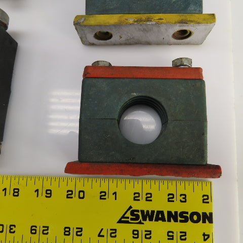 Vibration Beta Pipe Clamps 2-1/4",1-7/8", 1-1/4" Mixed Lot Of 8