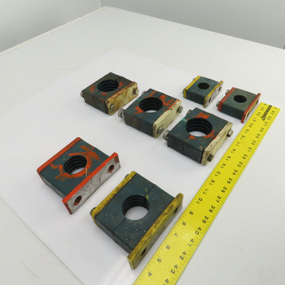 Vibration Beta Pipe Clamps 2-1/4",1-7/8", 1-1/4" Mixed Lot Of 8