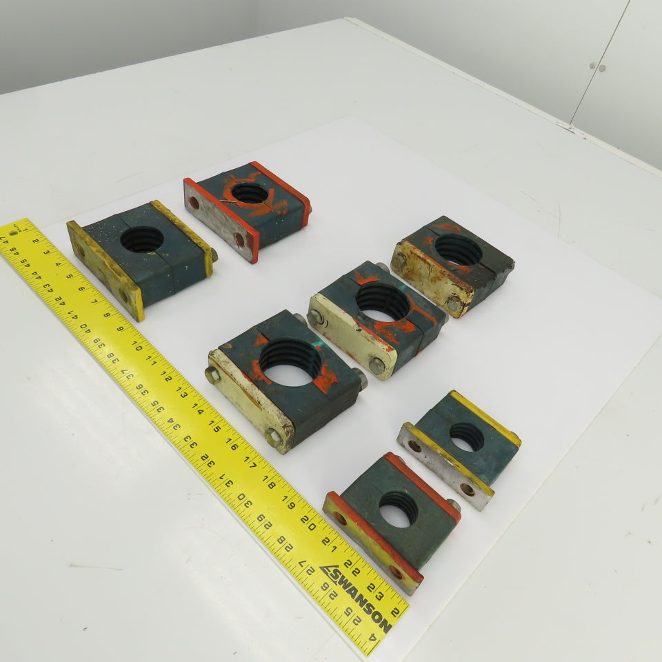 Vibration Beta Pipe Clamps 2-1/4",1-7/8", 1-1/4" Mixed Lot Of 8