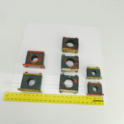 Vibration Beta Pipe Clamps 2-1/4",1-7/8", 1-1/4" Mixed Lot Of 8