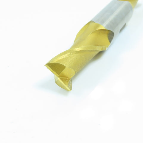 Fastcut 72235 9/16" 2 Flute Square Double End Mill 5/8" Shank TiN Coated USA